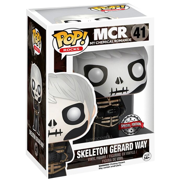 Funko Funko Rocks 041 Skeleton Gerard Way Special Edition MCR My Chemical Romance