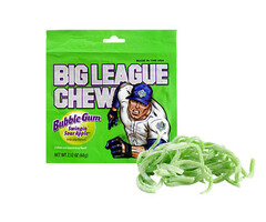 Big League Candy Big League Chew Sour Apple Bubble Gum 60gr