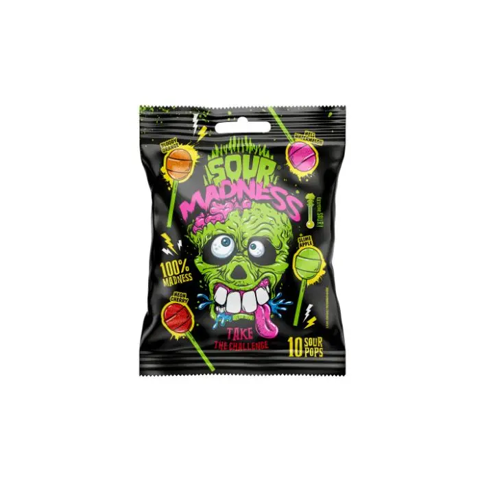 Candy Sour Madness Lollipop Pack