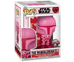 Funko Funko Star Wars 0498 the Mandalorian with Grogu Valentines Special Edition