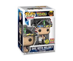 Funko Funko Movies 0959 Doc with Helmet Glow in the Dark GITD Back to the Future