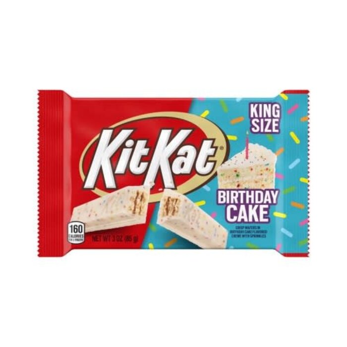 KitKat Chocolate Kit Kat Birthday Cake White Creme with Sprinkles 85gr