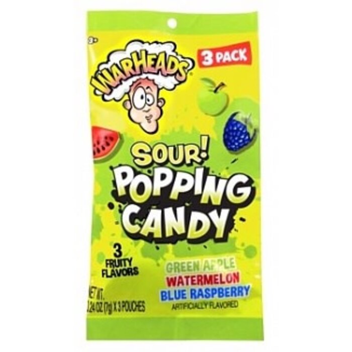 Warheads Candy Warheads Sour Popping Candy 3-Pack 21gr