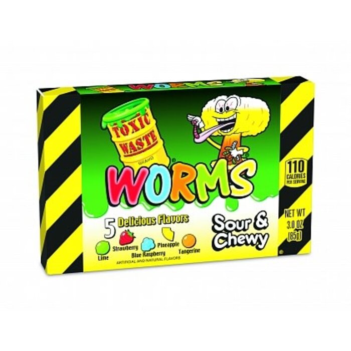 Toxic Waste Candy Toxic Waste Worms Theatre Box 85gr