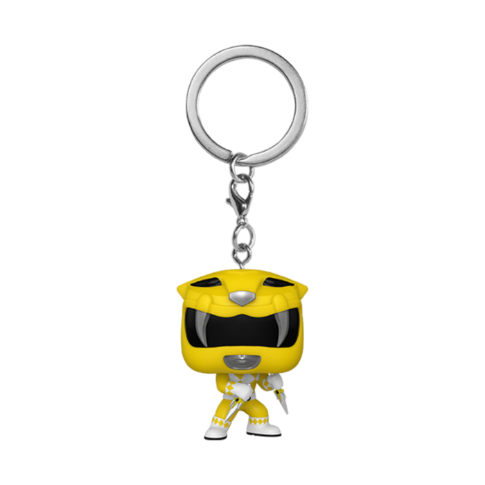 Funko Funko Keychain TV Television MMPR Mighty Morphin Power Rangers 30th, Yellow Ranger, Go Go Power Rangers
