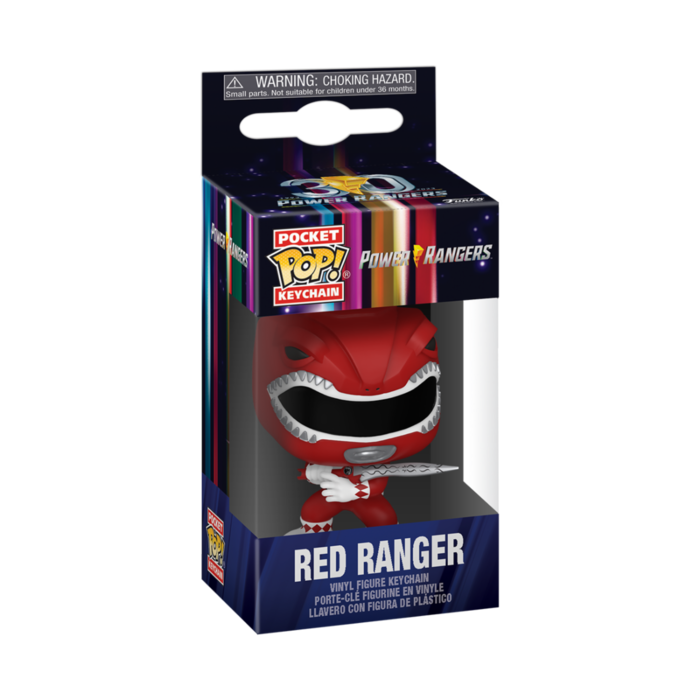 Funko Funko Keychain TV Television MMPR Mighty Morphin Power Rangers 30th, Red Ranger, Go Go Power Rangers