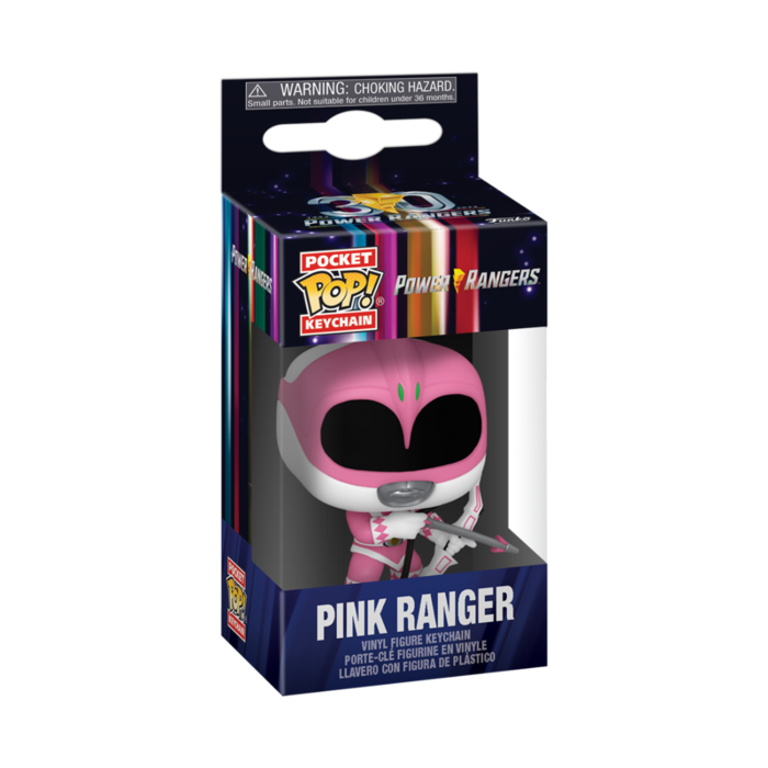 Funko Funko Keychain TV Television MMPR Mighty Morphin Power Rangers 30th, Pink Ranger, Go Go Power Rangers