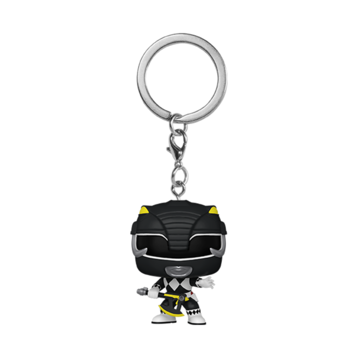 Funko Funko Keychain TV Television MMPR Mighty Morphin Power Rangers 30th, Black Ranger, Go Go Power Rangers