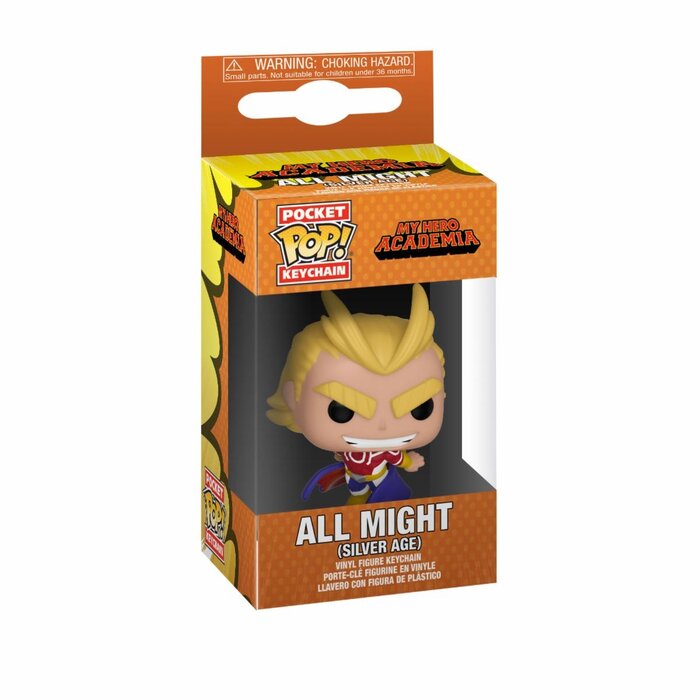 Funko Funko Keychain Animation, Al Might Silver Age, MHA My Hero Academia