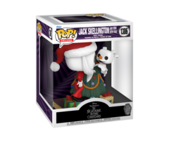 Funko Funko Disney 1386 TNBC The Nightmare Before Christmas 30th Anniversary, Santa Jack Skellington and Zero with Tree