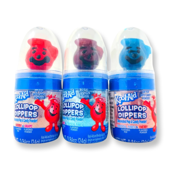 Hilco Candy Kool-Aid LolliPop Dippers Tropical Punch & Cherry 24g