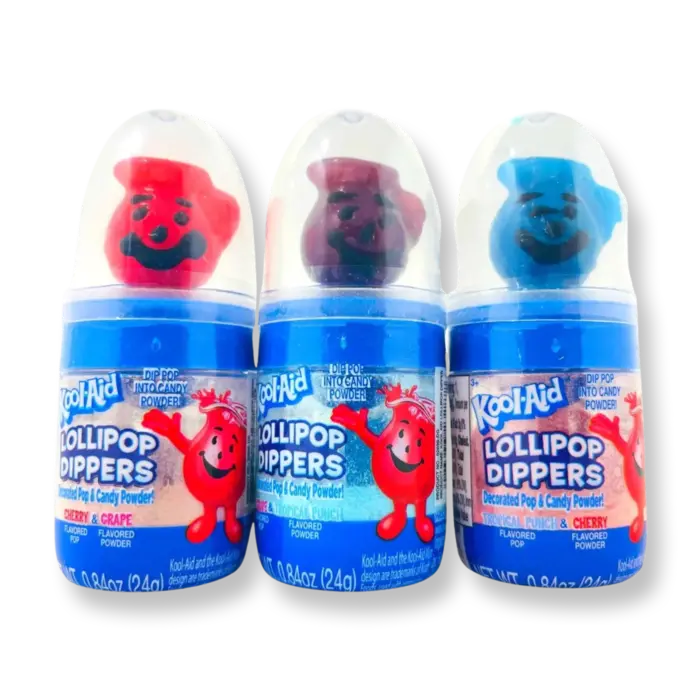 Hilco Candy Kool-Aid LolliPop Dippers Tropical Punch & Cherry 24g