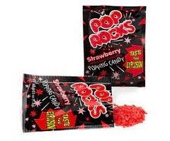 Pop Rocks Candy Pop Rocks Popping Candy Strawberry 9,5gr Taste the Explosion