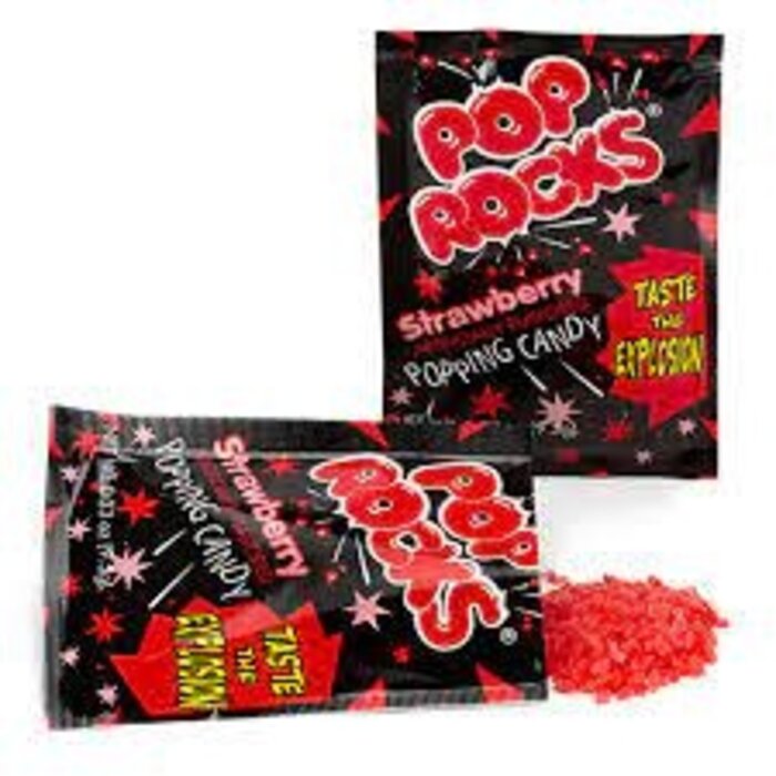 Pop Rocks Candy Pop Rocks Popping Candy Strawberry 9,5gr Taste the Explosion
