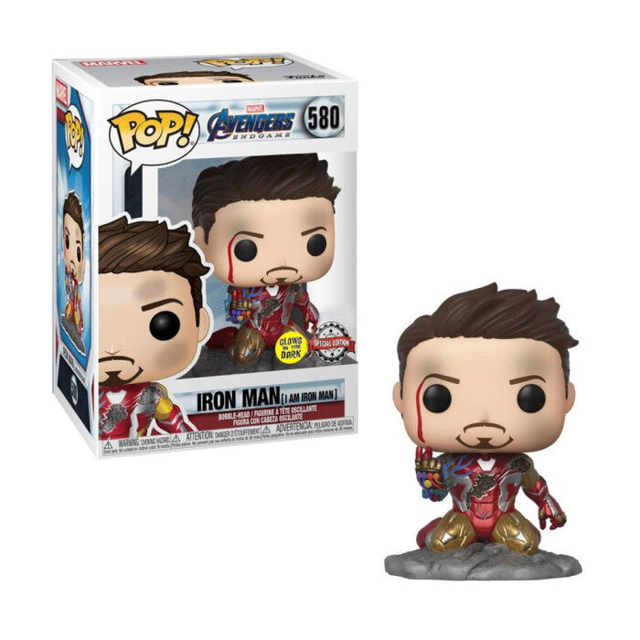 Funko Funko Marvel 0580 Iron Man GITD Funko Special Edition Avengers Endgame