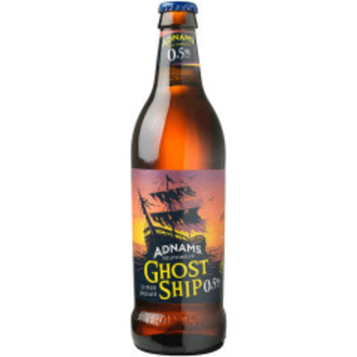 Drink Ghost Ship Citrus Pale Ale, Adnams Southwold 0.5% alc 500ml