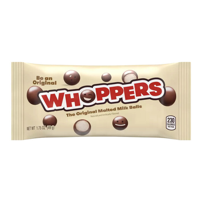 Chocolate Whoppers, The Original Malted Milk Balls, Be an Original 49gr