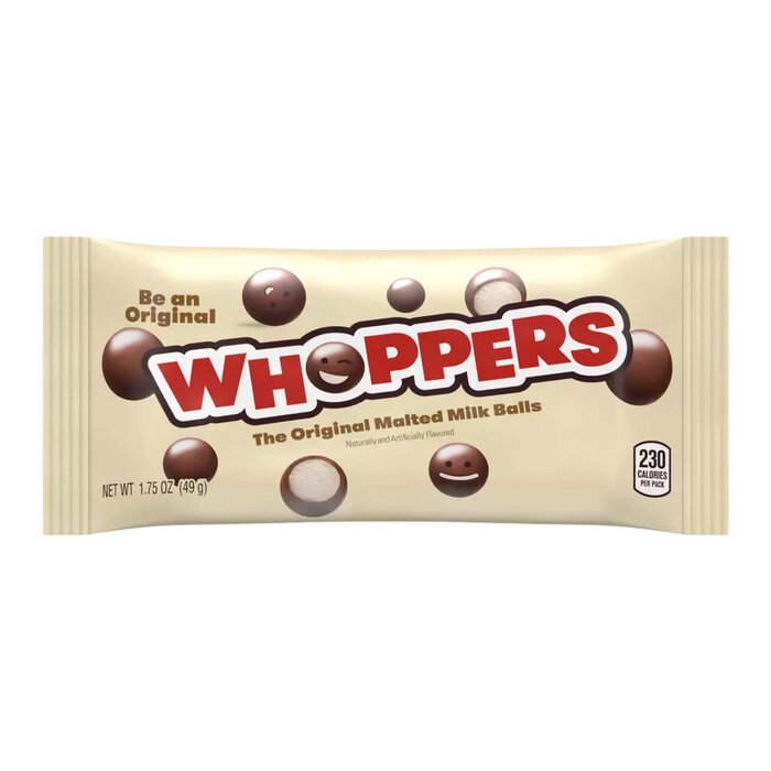 Chocolate Whoppers, The Original Malted Milk Balls, Be an Original 49gr
