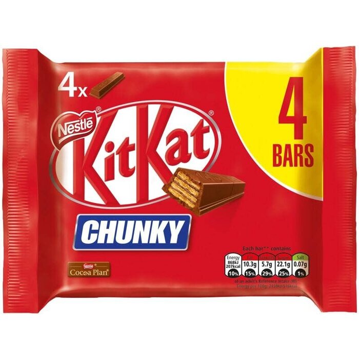 Chocolate Kit Kat Chunky 4 bars 160gr