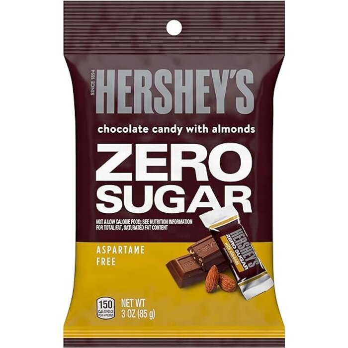 Chocolate Hershey's Chocolate Candy with Almonds Zero Sugar 85gr