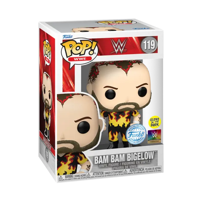 Funko Funko WWE 119 Bam Bam Bigelow, World Wrestling Entertainment, GITD