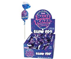 Candy Blow Pop Blue Razz Berry