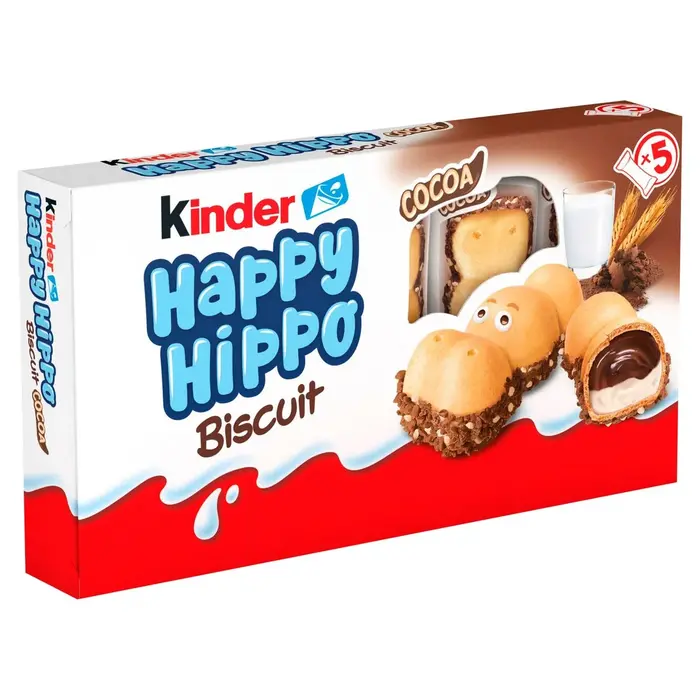 Chocolate Kinder Happy Hippo Biscuit Cocoa 103gr