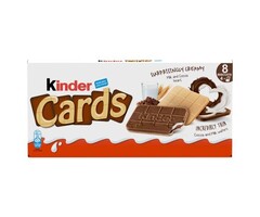 Chocolate Kinder Cards Surprisingly Creamy 8p 102.4gr
