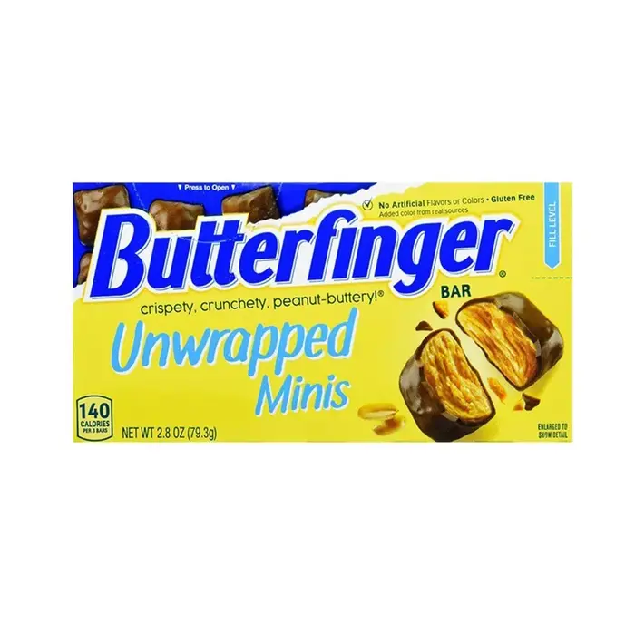 Candy Butterfinger Unwrapped Minis Theatre Box 79gr