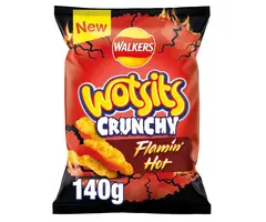 Chips Walkers Lays Wotsits Crunchy Flamin Hot 140gr