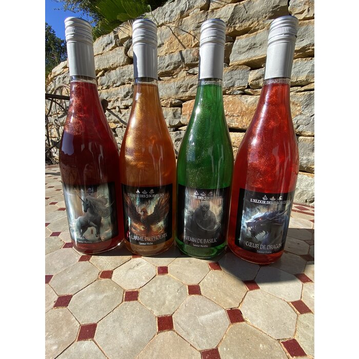 Drink Elixir Des 3 Sorciers Coeur de Dragon, Saveur Fraise 750ml