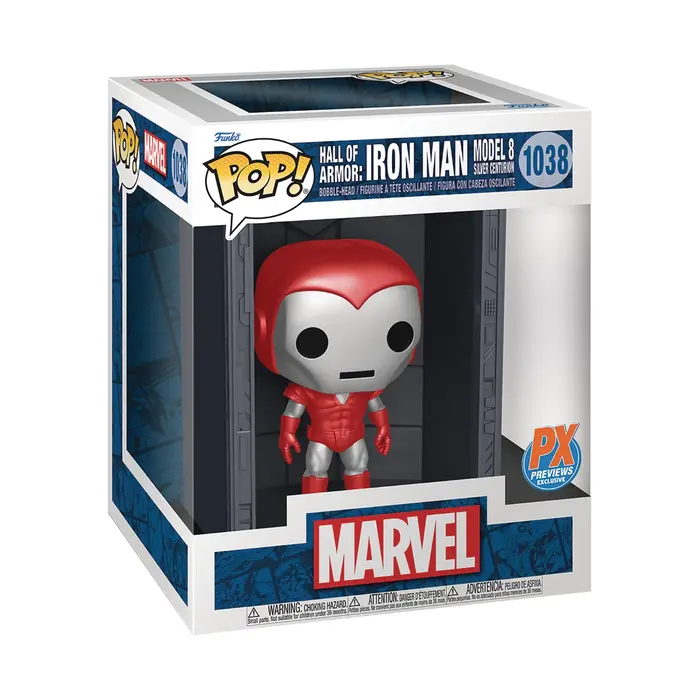 Funko Funko Marvel 1038 Hall of Armor: Iron Man Model 8 Silver Centurion
