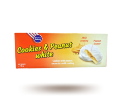 Cookies AB Cookies & Peanut White 96gr