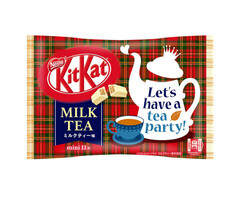 KitKat Chocolate Kit Kat Mini Milk Tea 90gr, Let's Have a tea Party