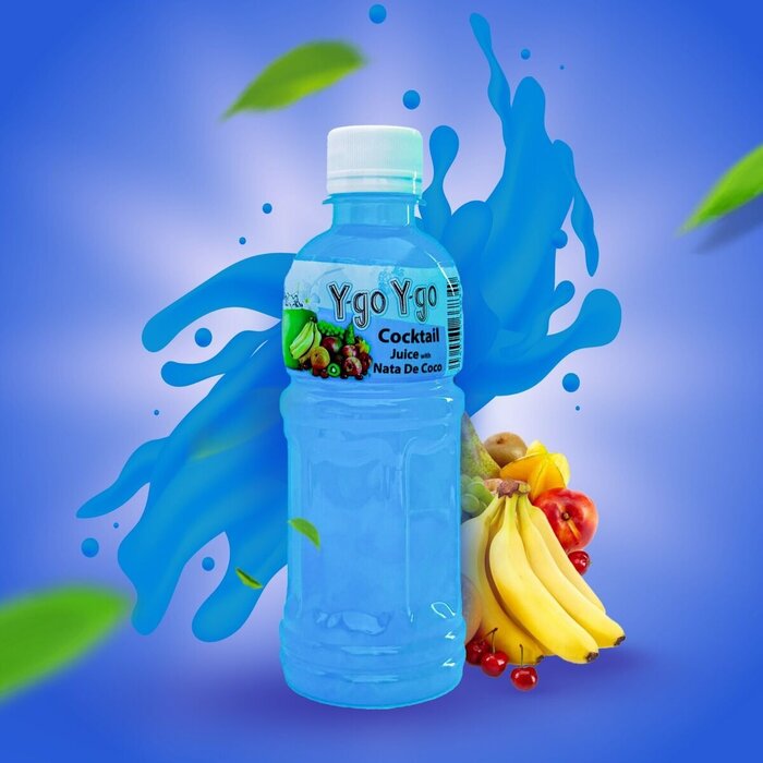 Drink Y-go Y-go Cocktail Juice with Nata De Coco 350ml