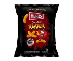 Chips Herr's Carolina Reaper Flavored Cheese Curls 113gr