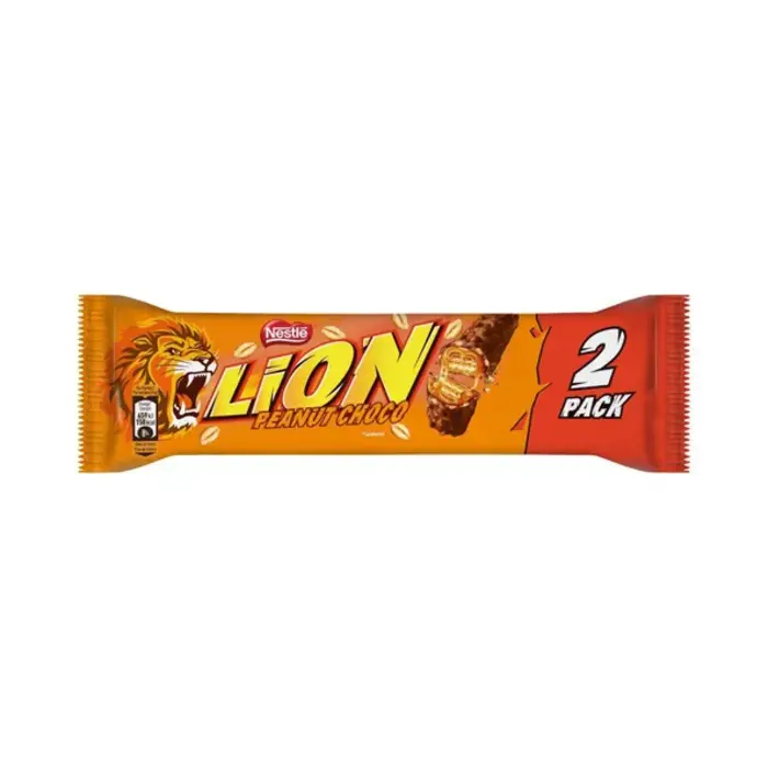 Chocolate Lion Peanuts Kingsize 2-Pack 62gr
