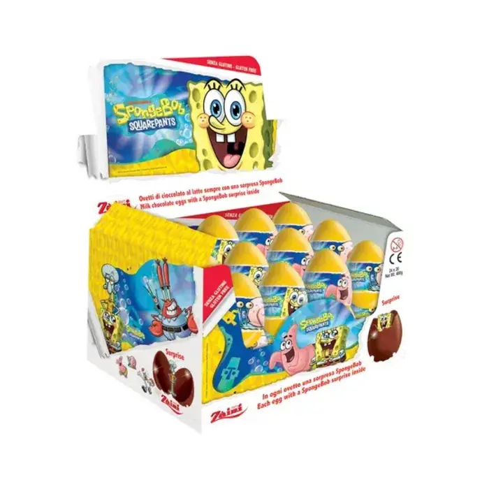Candy Sponge Bob Chocolat Eggs 20gr