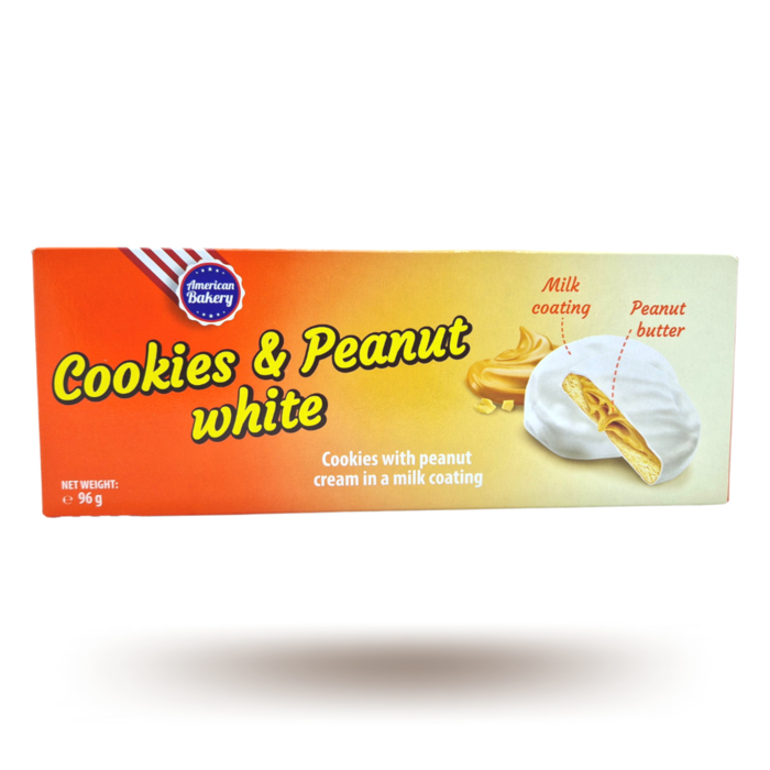 Cookies AB Cookies & Peanut White 96gr