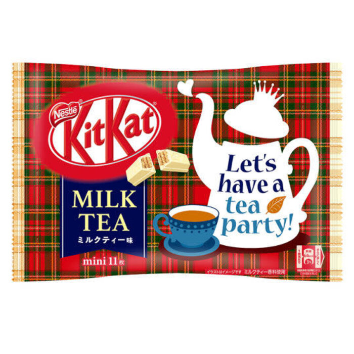KitKat Chocolate Kit Kat Mini Milk Tea 90gr, Let's Have a tea Party