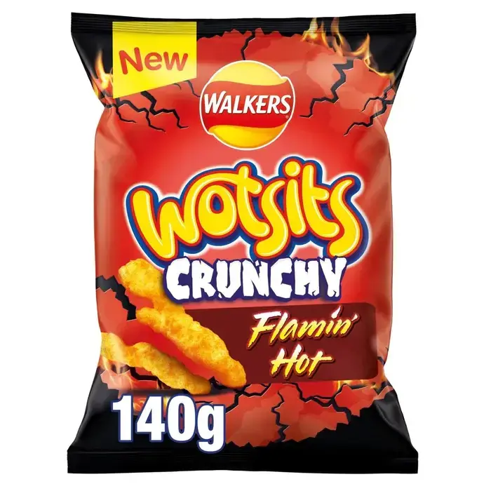 Chips Walkers Lays Wotsits Crunchy Flamin Hot 140gr