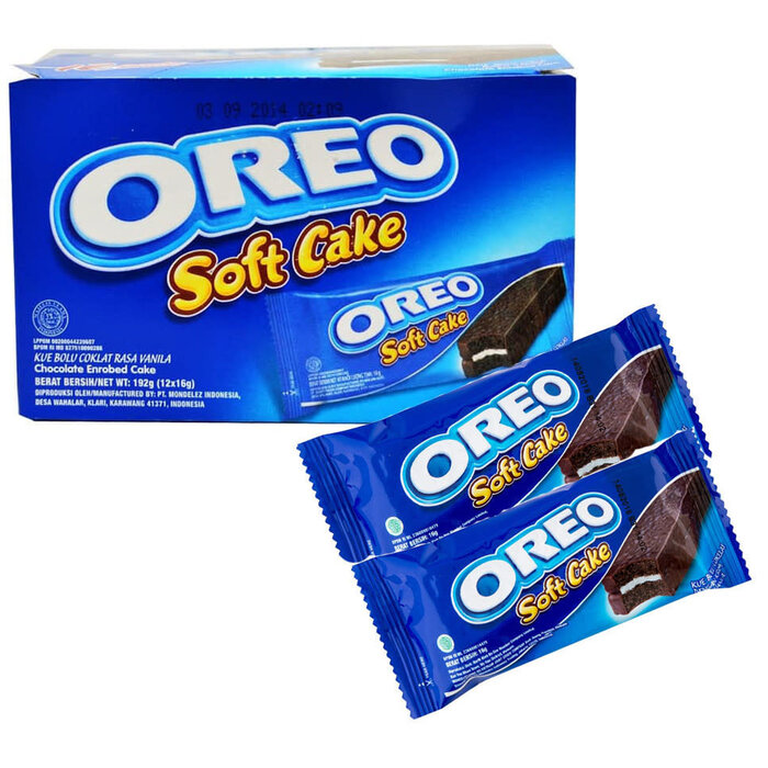 Oreo Cookies Oreo Chocolate Soft Cake 16gr