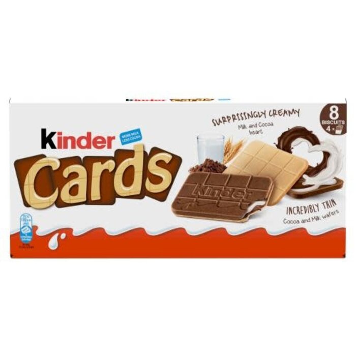 Chocolate Kinder Cards Surprisingly Creamy 8p 102.4gr