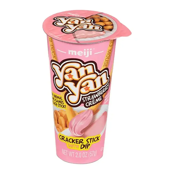 Cookies Meiji Yan Yan Strawberry Creme 44gr