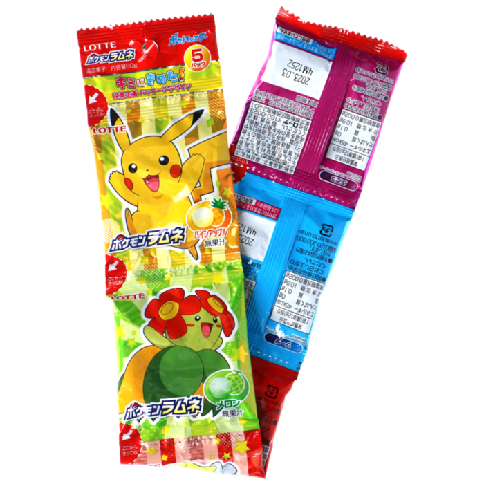 Lotte Candy Pokémon Lotte 5 Ramune Packs