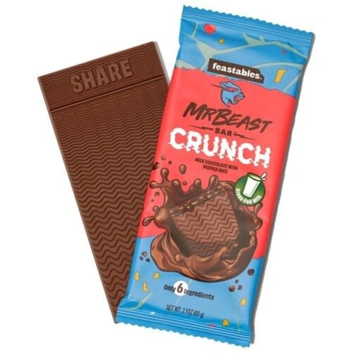 feastables Chocolate Mr Beast Crunch Bar Milk Chocolate 60gr