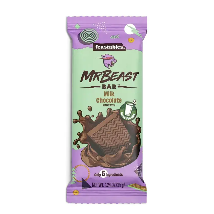 feastables Chocolate Mr Beast Bar Milk Chocolate 60gr