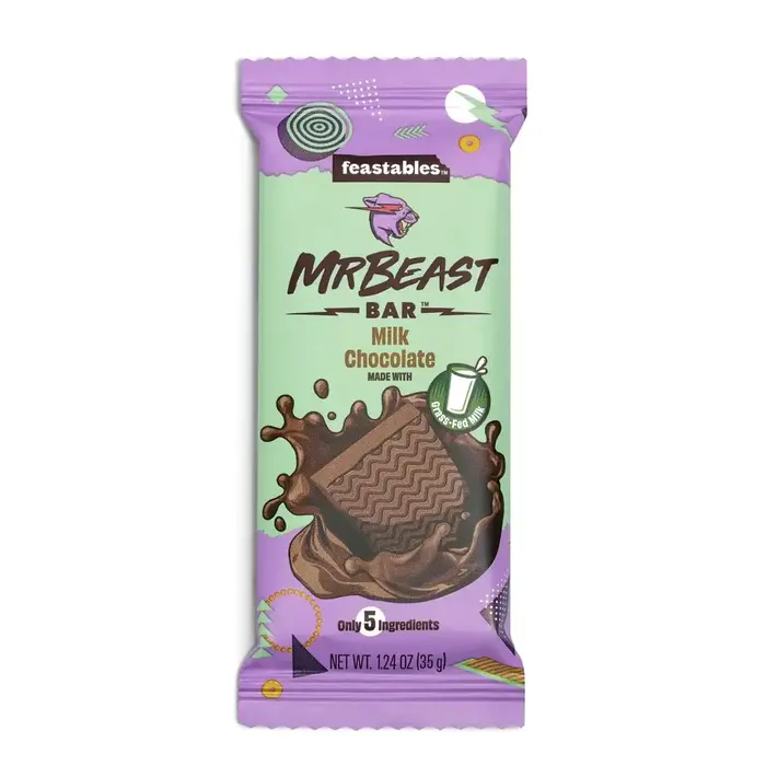 feastables Chocolate Mr Beast Bar Milk Chocolate 60gr