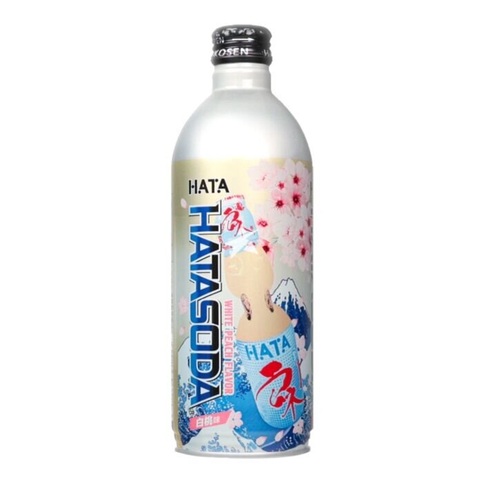 Drink HataSoda White Peach Soda 500ml