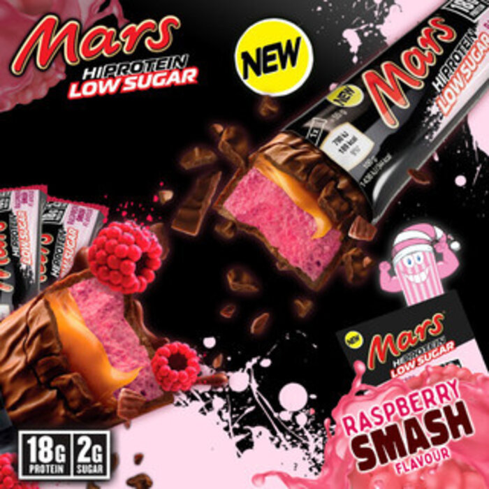Candy Mars Hi Protein Bar Low Sugar RaspBerry Smash 55gr